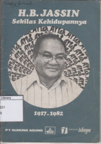 Image of H.B. Jassin: Sekilas Kehidupannya 1917-1982