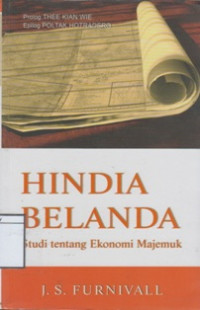 Image of Hindia Belanda: Studi tentang Ekonomi Majemuk
