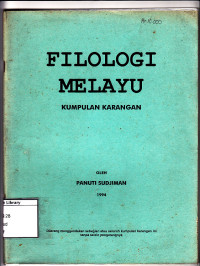 Image of Filologi melayu: kumpulan karangan