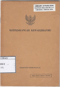 Image of Kerdjakanlah Kewadjibanmu