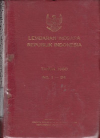 Image of Lembaran Negara Republik Indonesia Tahun 1980 No. 1-84