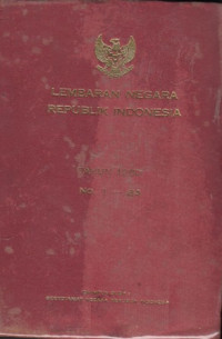 Image of Lembaran Negara Republik Indonesia Tahun 1980 No. 1-84
