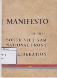 Image of Manifesto of the South Viet Nam National Front for Liberation