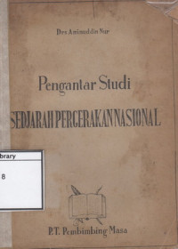 Image of Pengantar Studi: Sedjarah Pergerakan Nasional