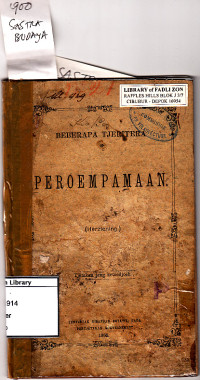 Image of Peroempamaan: beberapa tjeritera
