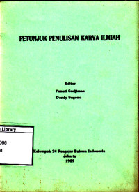 Image of Petunjuk penulisan karya ilmiah