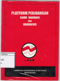 Image of Platform Perjuangan Kaum Marhaen dan Marhaenis