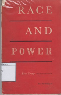 Image of Race and Power: Studies of Leadership in Five British Dependencies