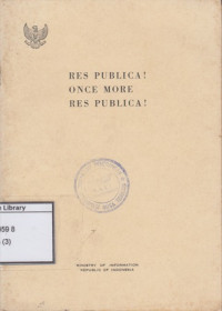 Image of Res Publica! Once More Res Publica!