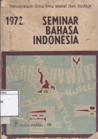 Image of Seminar bahasa Indonesia 1972 : Puntjak Pass, 2-3 Maret