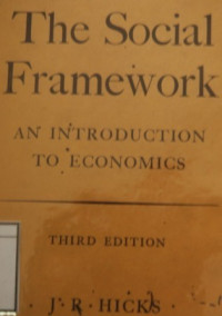 Image of The Social Framework: An introduction to economics