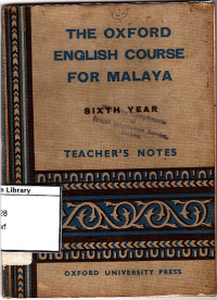 Image of The oxford english course for malaya