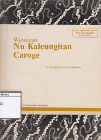 Image of Wawacan Nu Kaleungitan Caroge