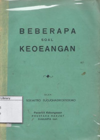 Image of Beberapa Soal Keoeangan