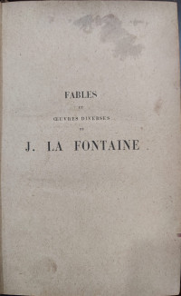 Image of Fables et Oeuvres Diverses (Dongeng dan Berbagai Karya)