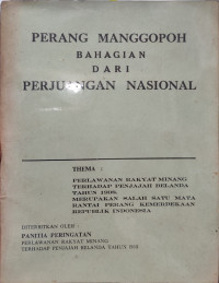 Image of Perang Manggopoh Bahagian dari Perjuangan Nasional