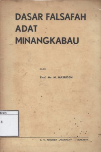 Image of Dasar Falsafah Adat Minangkabau