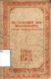 Image of De Toekomst de Maatschappij: Negen Voordrachten