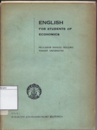 Image of English for Student of Economics: Pelajaran Bahasa Inggeris Tingkat Universitas