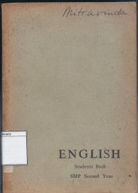 Image of English Students Book SMP Second Year