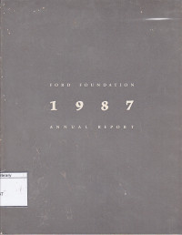 Image of Ford Foundation Annual Report 1987
