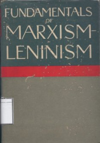 Image of Fundamentals of Marxisme Leninism: Manual