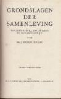 Image of Grondslagen der Samenleving: Sociologische Problemen in Overgangstijd