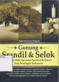 Image of Gunung Srandil dan Selok : oleh dan laku spiritual kejawen para pemimpin indonesia