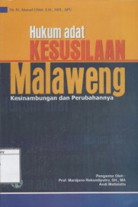 Image of Hukum Pidana Adat Kesusilaan Malaweng: Kesinambungan dan Perubahannya