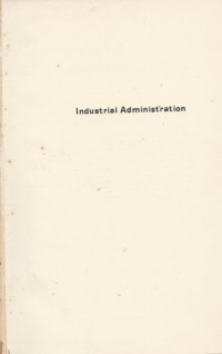 Image of Industrial Administration