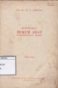Image of Kedudukan Hukum Adat Dikemudian Hari