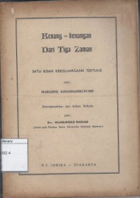 Image of Kenang-Kenangan dari Tiga Zaman: Satu kisah kekeluargaan tertulis