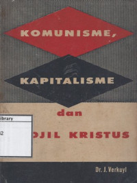 Image of Komunisme, Kapitalisme ditindjau dari sudut Indjil Kristus