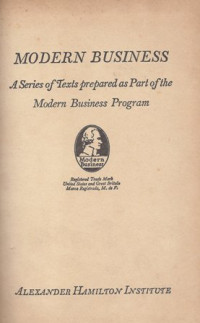 Image of Modern Business: A Series of Texts Prepared as Part of the Modern Business Program