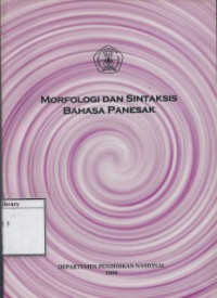 Image of Morfologi dan Sintaksis Bahasa Panesak