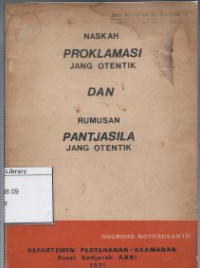 Image of Naskah Proklamasi jang Otentik dan Rumusan Pantjasila jang Otentik