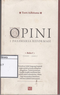 Image of Opini: 1 Dasawarsa Reformasi