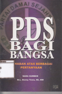 Image of PDS bagi bangsa: jawaban atasberbagai pertanyaan