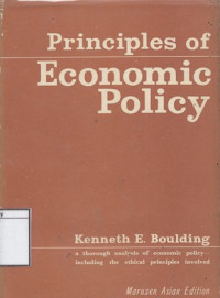 Image of Principles of Economi Policy