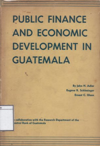 Image of Public Finance and Economic Development in Guatemala