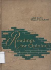 Image of Readings for Opinion: From Literary Ideas and Attitudes