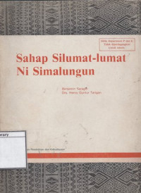 Image of Sahap Silumat-lumat Ni Simalungun