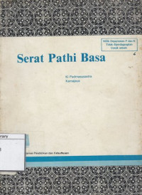 Image of Serat Pathi Basa
