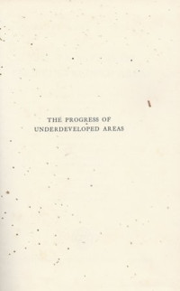 Image of The Progress of Underdeveloped Areas