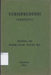 Image of Yurisprudensi Indonesia