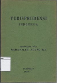 Image of Yurisprudensi Indonesia